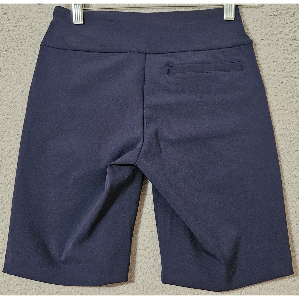 Lilly Pulitzer Luxletic Golf Shorts Navy Blue Solid Stretch Golf Short Size 00 - Picture 2 of 7
